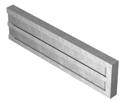Concrete Recessed Gravel Board 1830 X 305 X 50