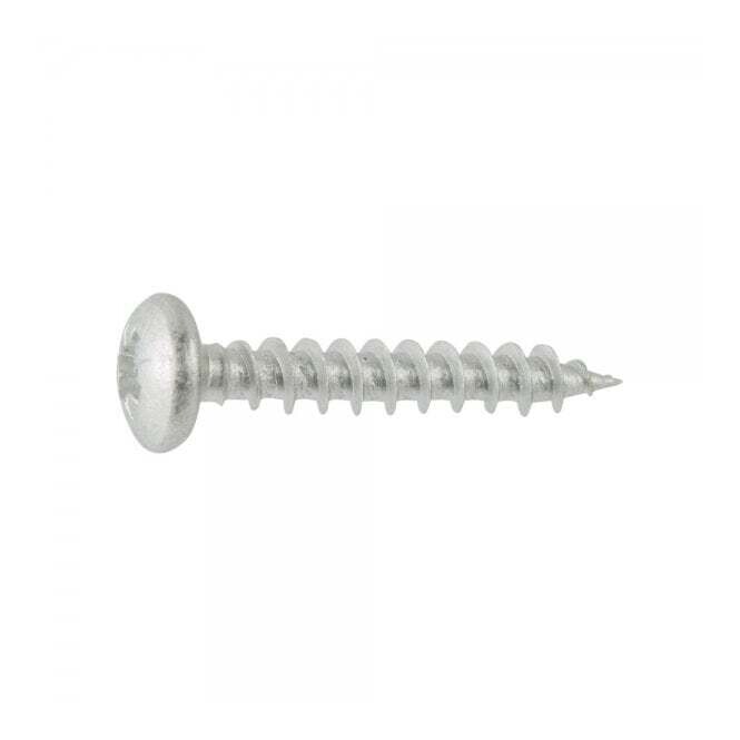 4X40mm Pan Head Timber Screws Bag Of 10 - Ruspert Silver