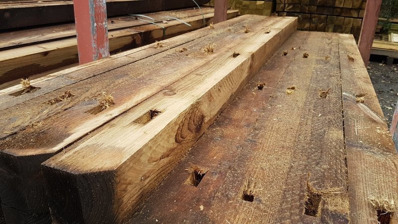 Mortice Corner Posts (Flat top) 1800 x 100mm x 100mm