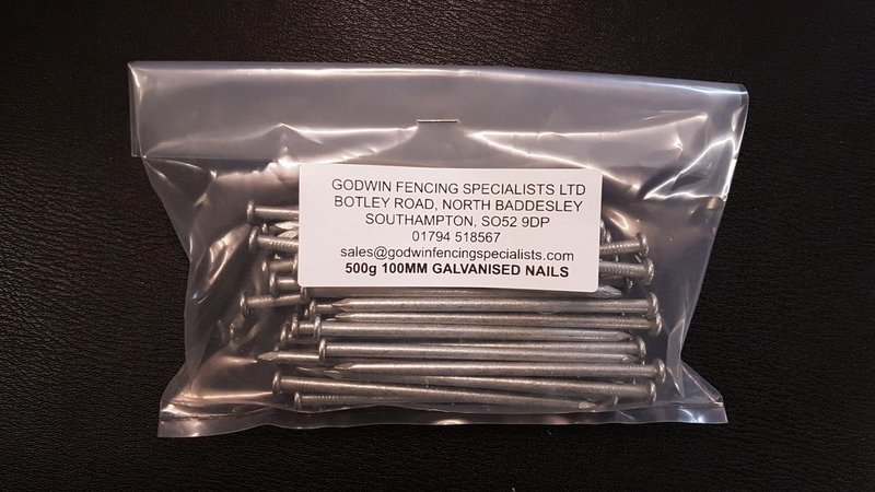 500g 100mm Galvanised Nails
