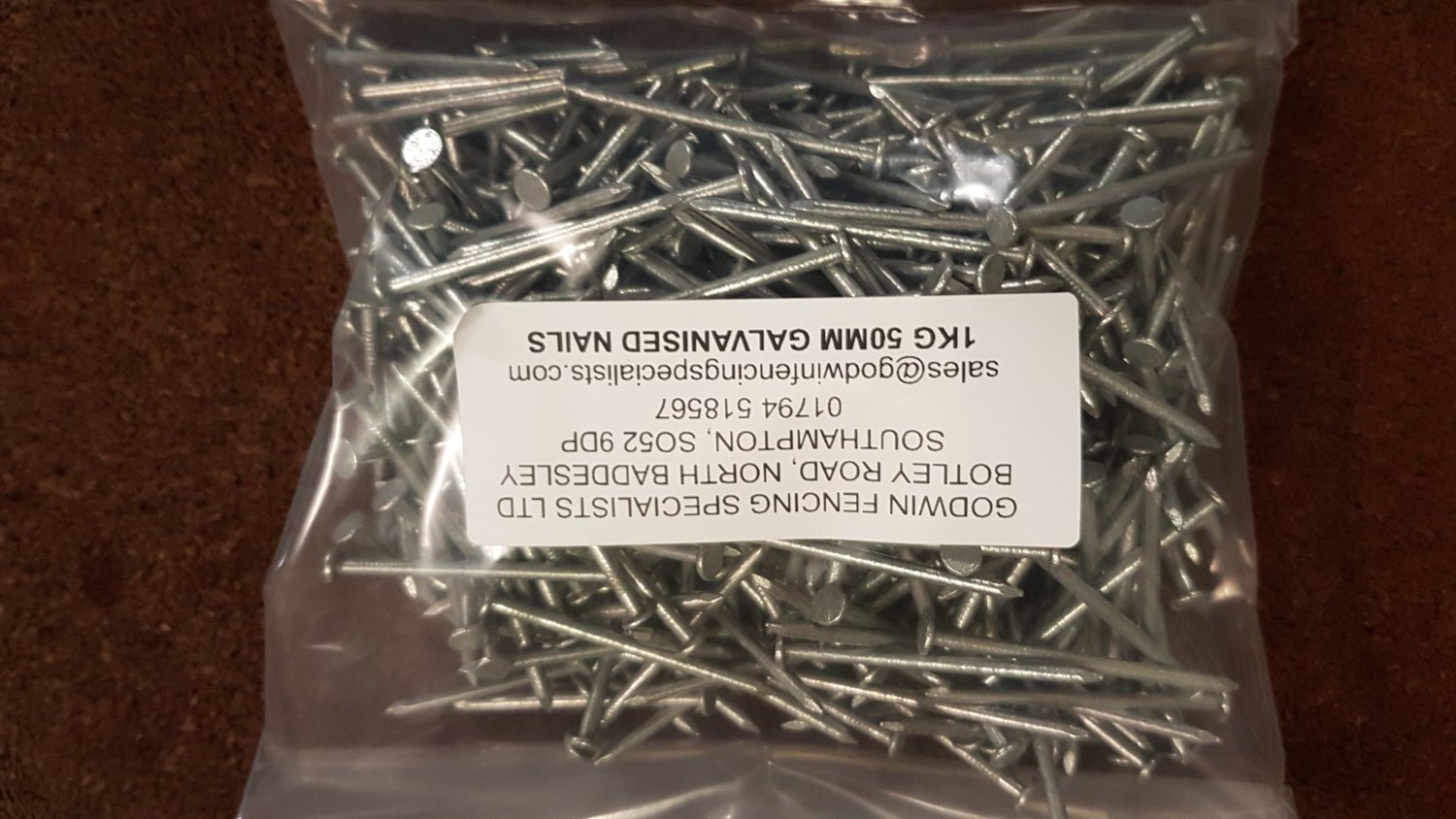 1kg 75mm Galvanised Nails
