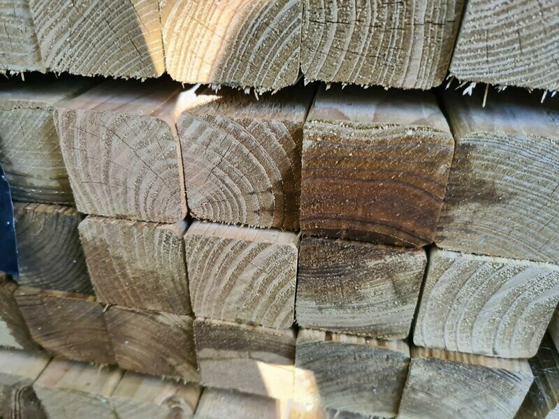 Sawn Treated Regularised 45mm x 45mm