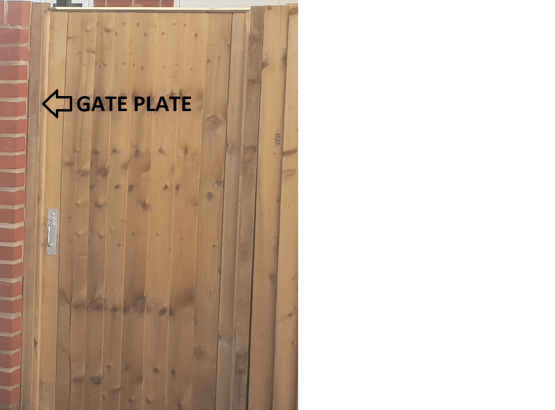 GATE PLATE  1950mm x 47mm x100mm