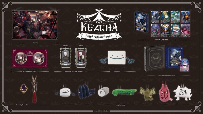 [OFFICIAL] Nijisanji Goods – Kuzuha Celebration Goods &amp; Happy B-day to Kuzuha Series