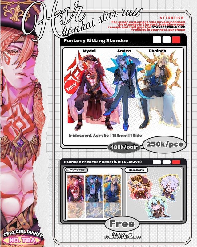 [FANMERCH] [#CF22] HSR Fanmerchs by @oririnxx