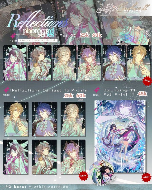 [FANMERCH] [#CF22] Genshin, HSR, ALNST, LADS, TSHD, Blue Lock, Madoka, FGO by @m_iothle