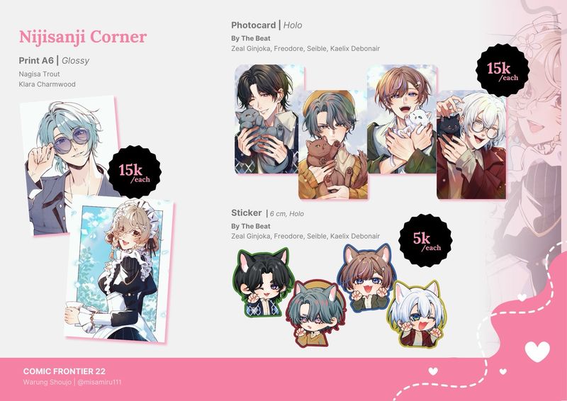 [FANMERCH] [#CF22] Nijisanji, Uma Musume, ZZZ Fanmerchs by @misamiru111