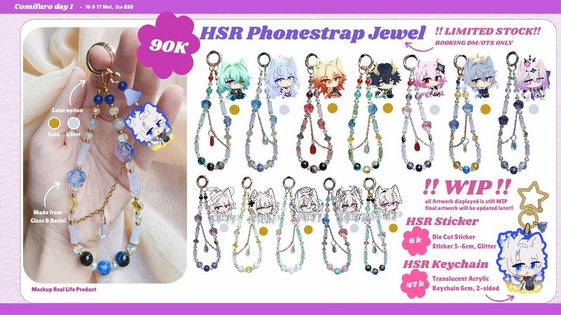 [FANMERCH] [#CF22] HSR, ALNST, MLP, TADC Fanmerchs by @Bobthethirdy