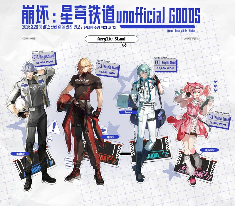 [FANMERCH] HSR Fanmerchs by @xoxo_hush