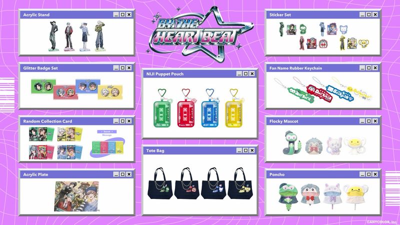 [OFFICIAL] Official Nijisanji Goods - By The Heartbeat Series / BTB
