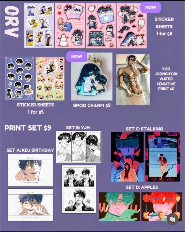 [FANMERCH] ORV, GSGW / GDCG, LaDS, TBHX, Plave, etc Fanmerchs by @haorudotdot @sjhbigpp @ravefirell @ezynart @okinpulu @elalalune @1k3n999 @jjiiroOo