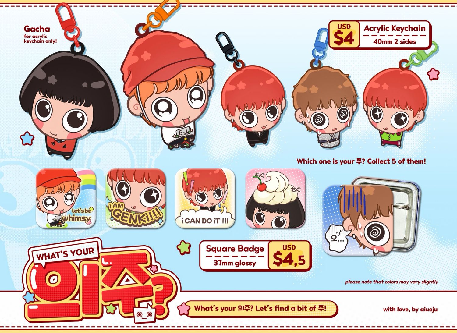 [FANMERCH] &amp;TEAM EJ Euijoo Fanmerchs by @aiueju