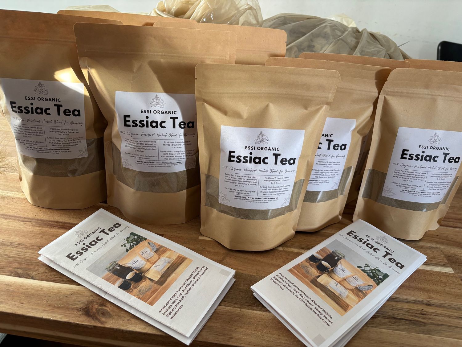 480g of Organic Essiac Tea -1 Month Pack Based on HIGH USAGE DOSE- Blend of 8 Powdered Herbs