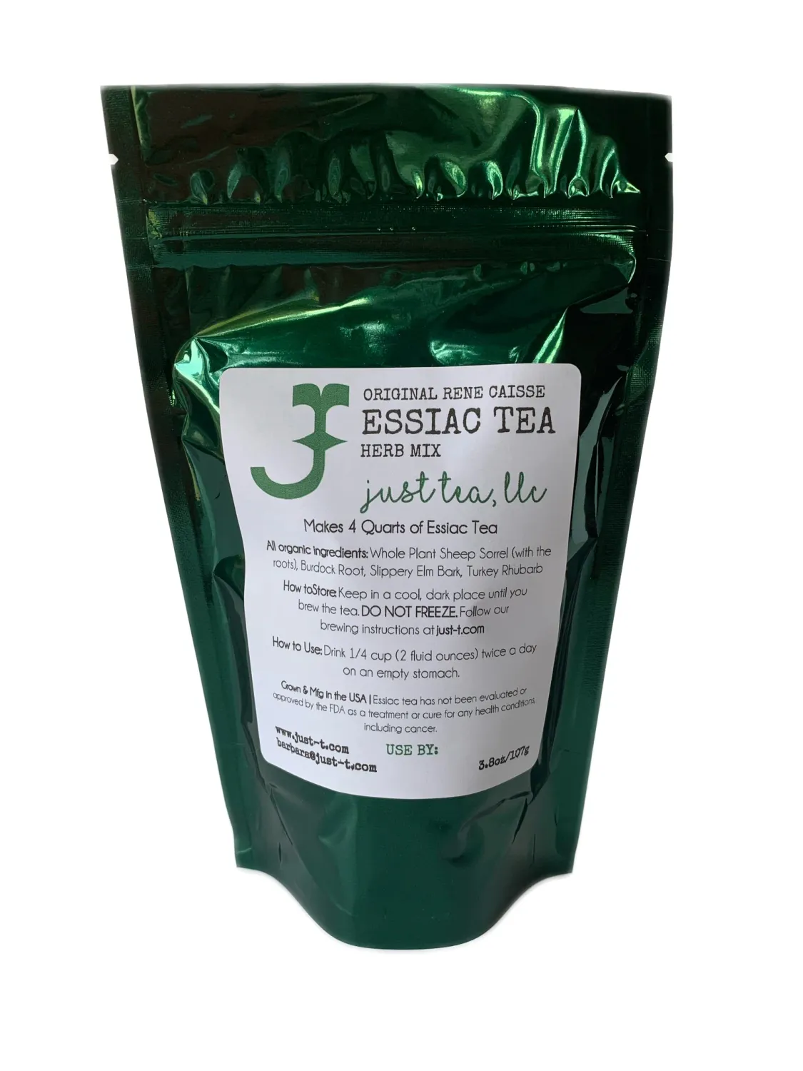 4 Herb Organic Essiac Tea - Dry herb packet 107g/3.8oz