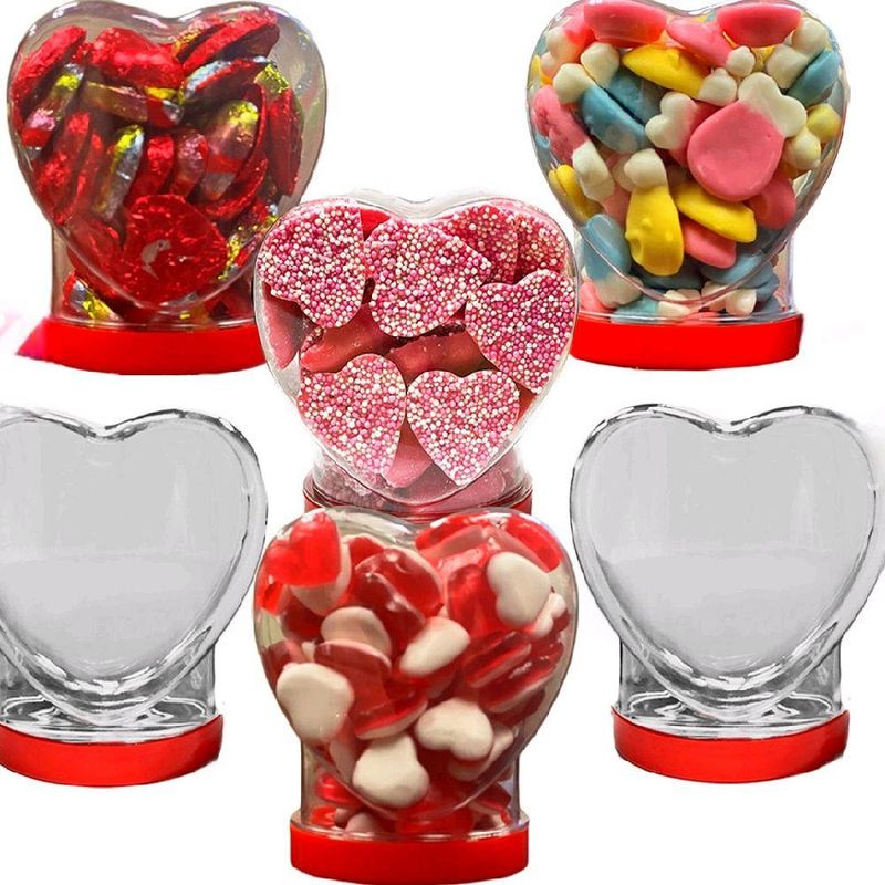Valentine's Love Heart Sweet Jar Full of sweets 350g