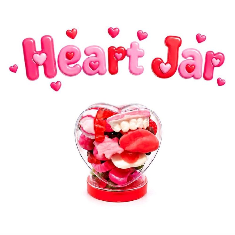 Love Heart Sweet Jar Full of sweets 350g