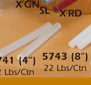 7.4MM X 8in. SMALL GLUE STICK, 10 KG/CTN. BOX