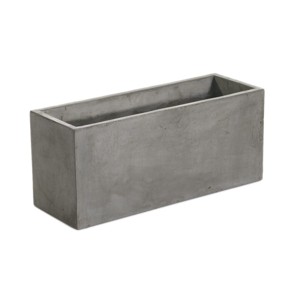 27.5” x 10" x 12”h NEWPORT PLANTER (AD)