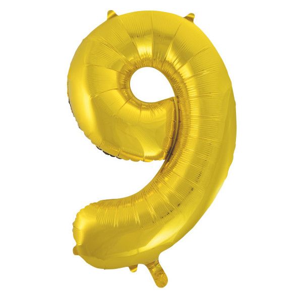 #9 40” GOLD FOIL BALLOONS MYLARnreg $3.99