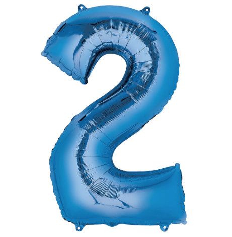 NUMBER ‘2’ BLUE 34” reg $3.99