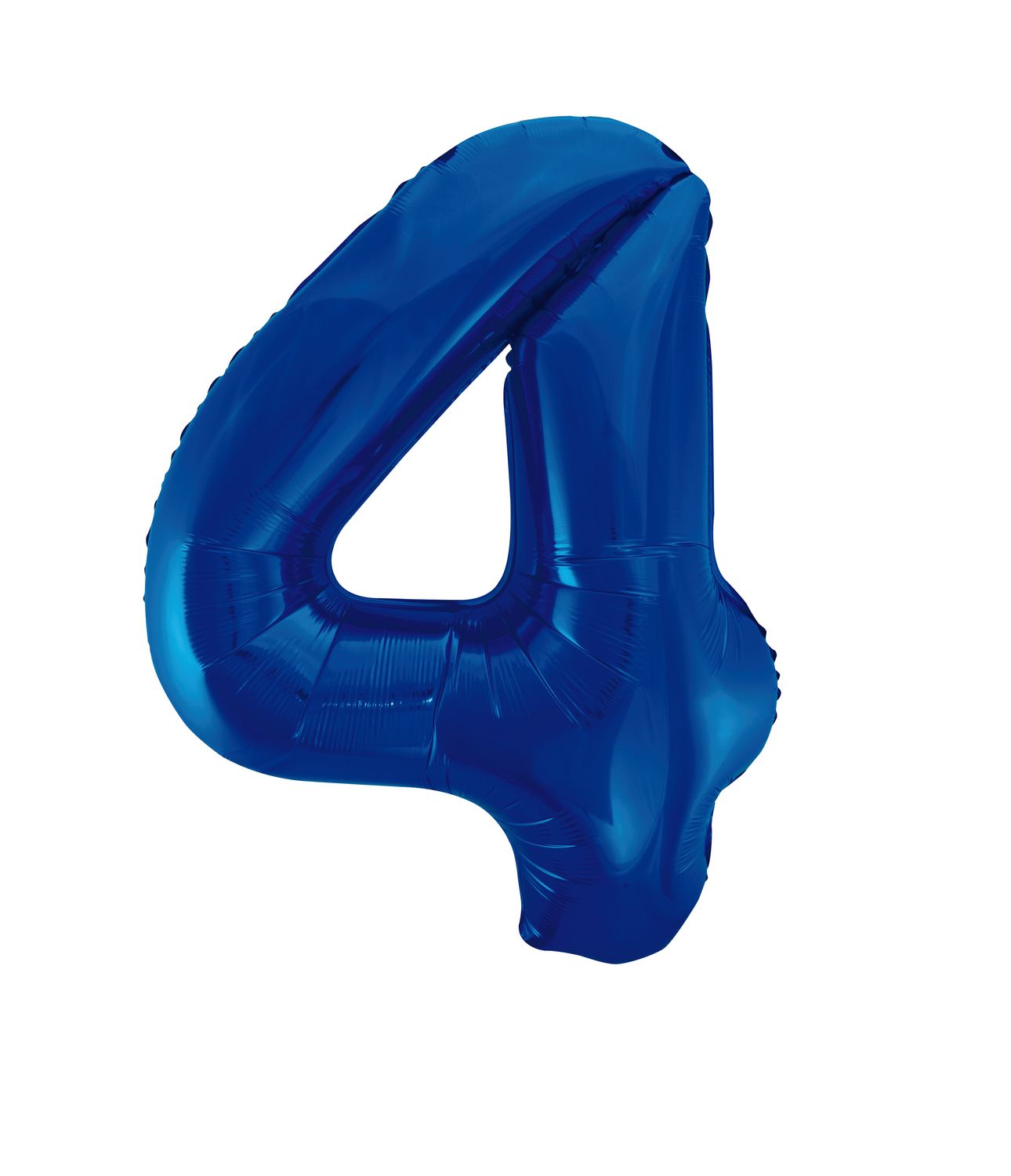 34" NAVY BLUE FOIL BALLOON NUMBER-4
