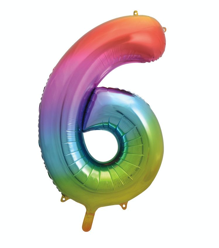 34’’ RAINBOW FOIL BALLOON #6