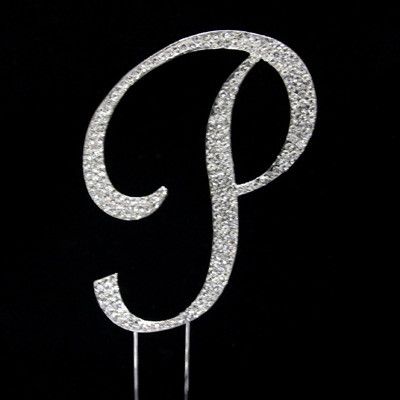 RHINESTONE MONOGRAM LETTER INITIAL-P reg $9.99