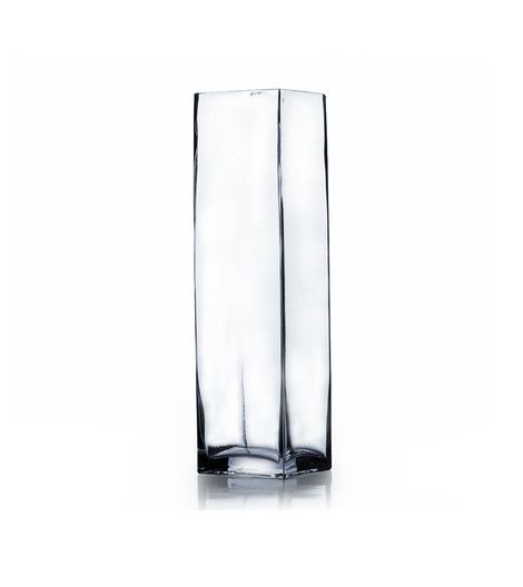Clear 10" Tall Square H-10", Top-4""x4""