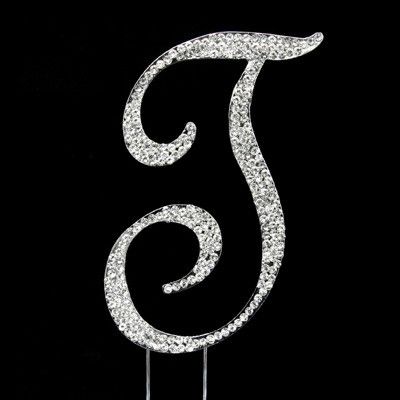 RHINESTONE MONOGRAM LETTER INITIAL-T reg $9.99