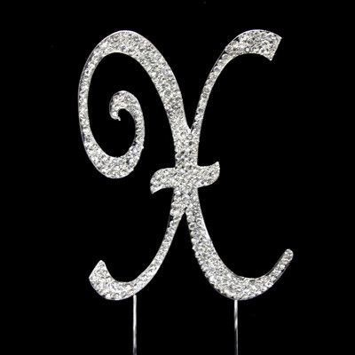 RHINESTONE MONOGRAM LETTER INITIAL-X reg $9.99