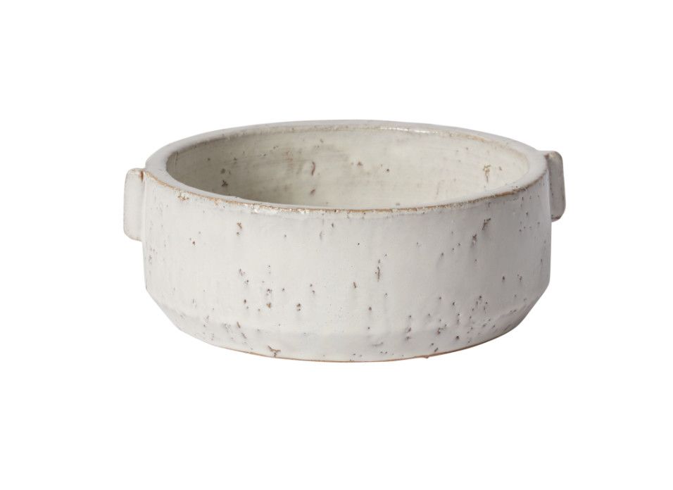 3.5”H X 9” WHITE DORIAN BOWL (AD)