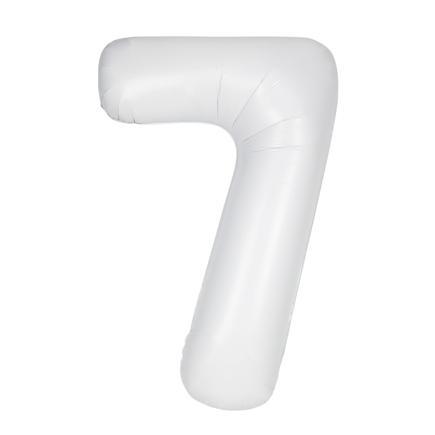 34" WHITE FOIL BALLOON NUMBER-7
