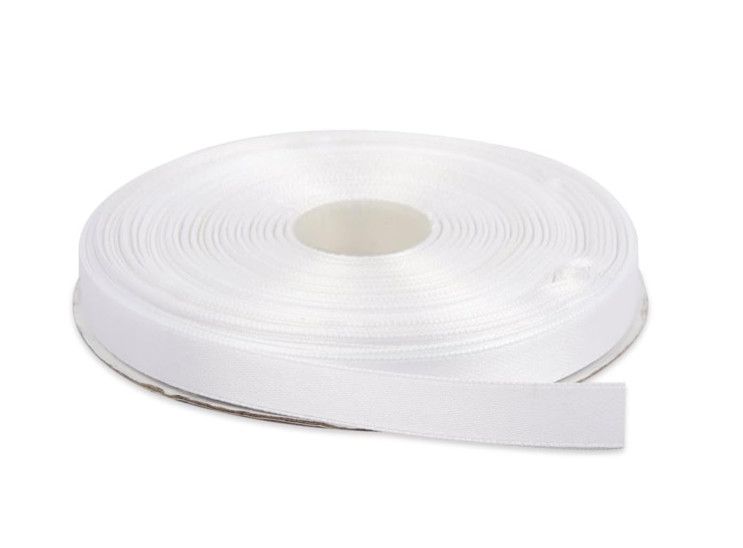 1/2" WHITE DOUBLE FACE RIBBON, 50 YDS, REG $6.99