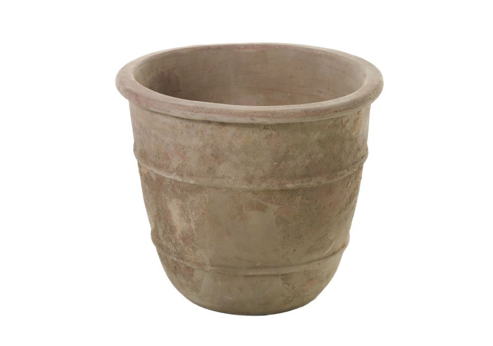 15.5”H X 17.75’ NATURAL CERAMIC MONTECLAIR PLANTER