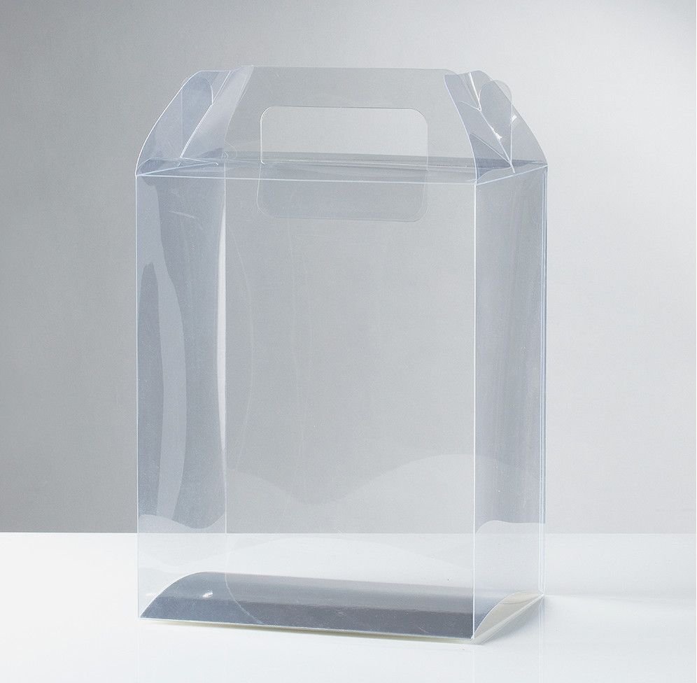 8” X 6” X 10” CLEAR GABLE GIFT BOX 6PCS PER PACK
