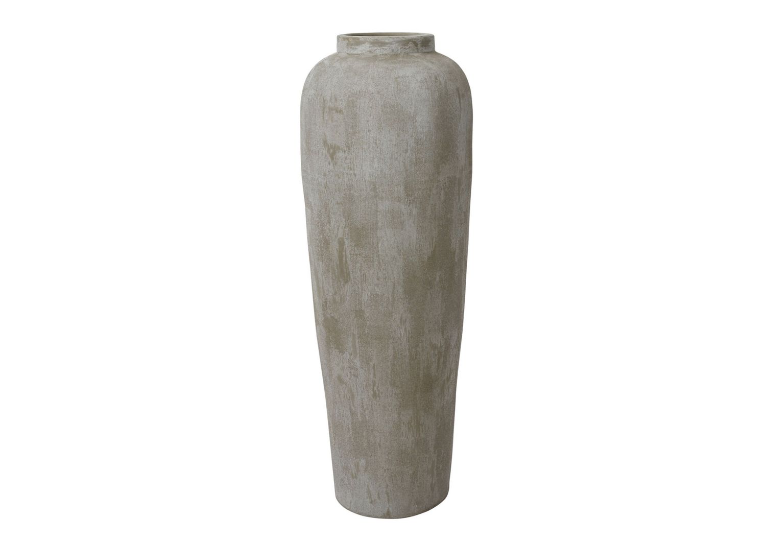 32”H X 11” GREY CERAMIC PUMICE PLANTER VASE