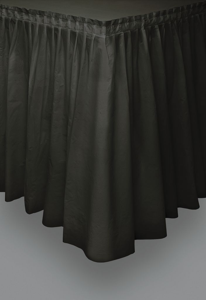Plastic Tableskirt -Black