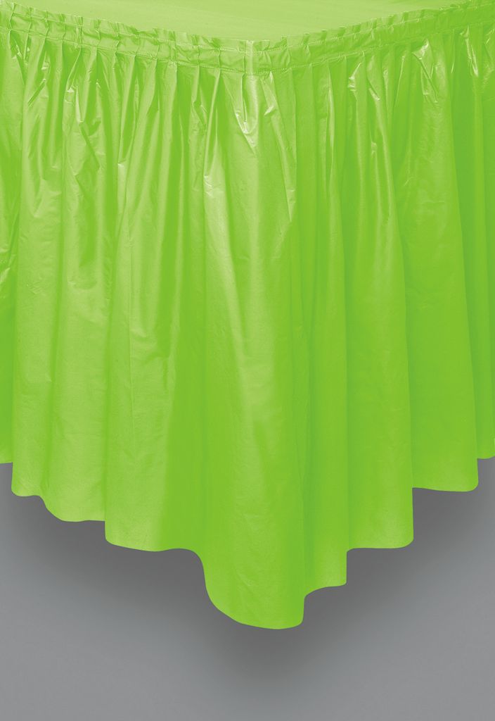 Plastic Tableskirt -Emerald Green