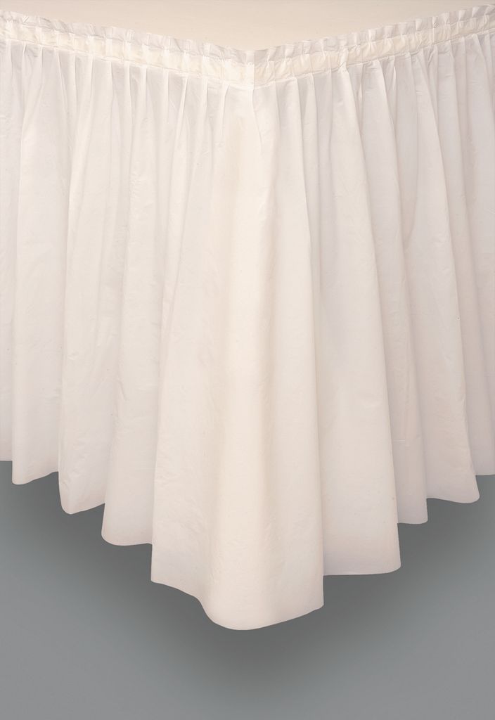 Plastic Tableskirt - Ivory