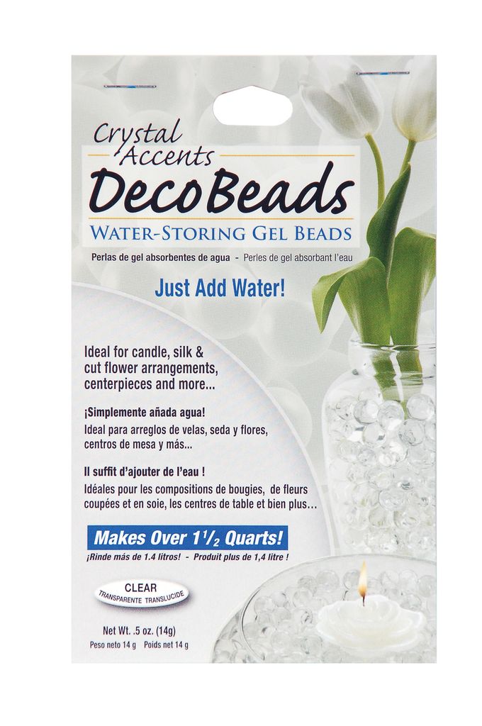 Deco Beads - retail packet - Clear