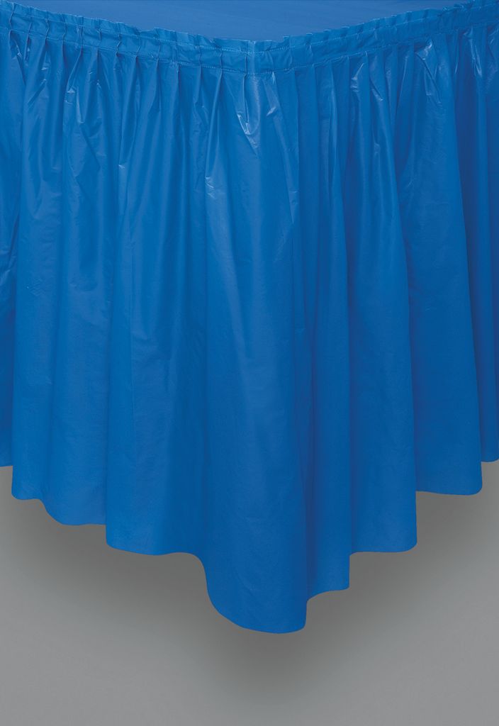 Plastic Tableskirt - Royal Blue