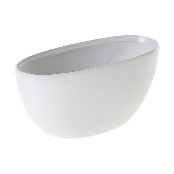 8.75"x 3.75"x 4” WHITE METTA BOAT