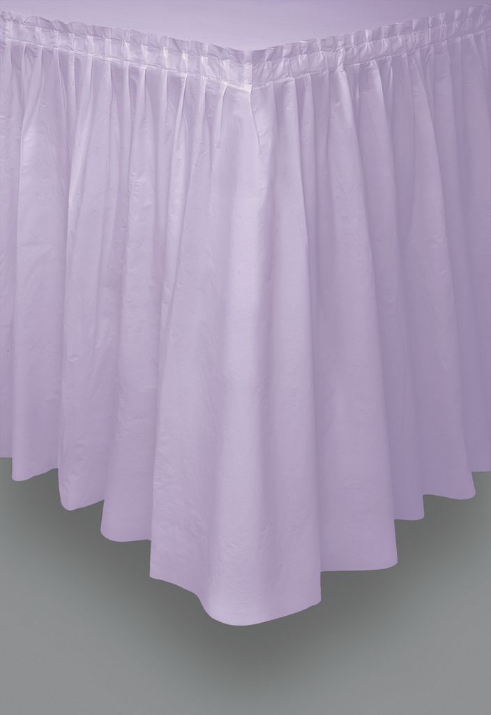 Plastic Tableskirt - Lavender