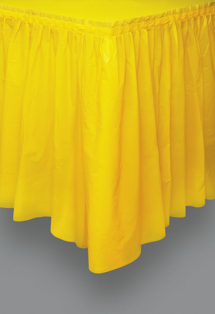 Plastic Tableskirt - Orange