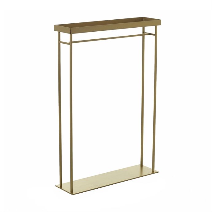 19.75"x 5.5"x 24” GOLD BRENTMORE STAND (AD)