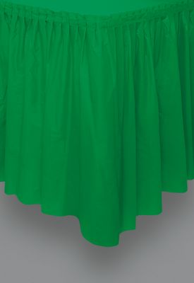Plastic Tableskirt - Lime Green