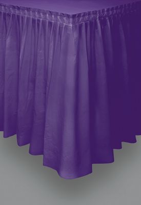 Plastic Tableskirt - Purple
