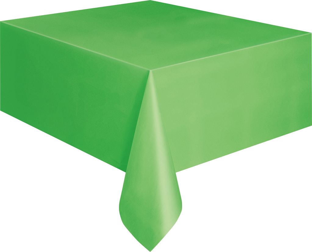 Plastic Tablecover 54""x108"" -Lime Green