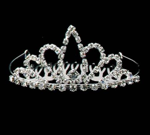 RHINESTONE TIARA 1.75”