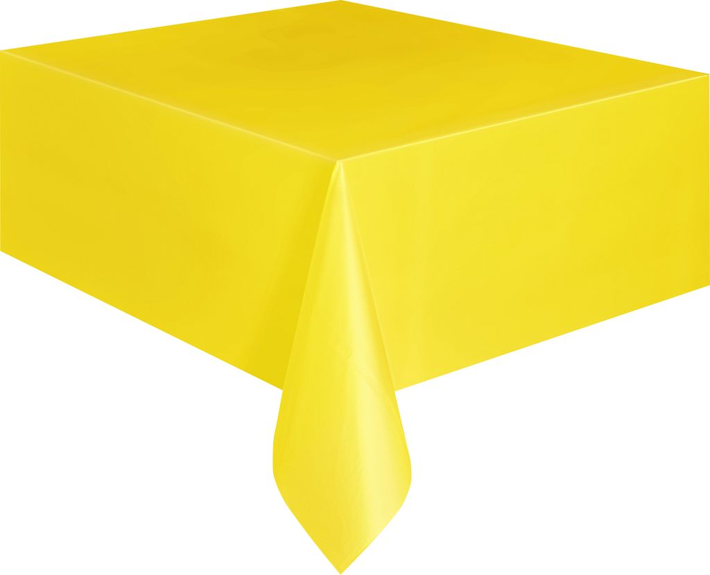Plastic Tablecover 54""x108"" -Sunflowr Yllw